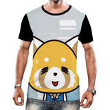 Camisa Camiseta Aggretsuko Anime Panda Agressive Comédia 7