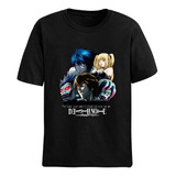 Camisa Camiseta Anime Death Note Mangá Kira Caderno Misa