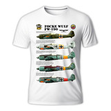 Camisa Camiseta Avião Caça Luftwaffe Focke Wulf Fw 190 Fw190