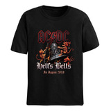 Camisa Camiseta Básica Banda Ac Dc Hells Bells Japão 2010