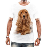 Camisa Camiseta Cachorros De Raça Cocker Orelhas Filhotes 25