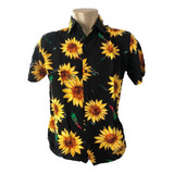Camisa Camiseta Floral Masculina