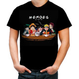 Camisa Camiseta Geek Anime Goku One Piece Naruto Dragon Ball