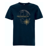 Camisa camiseta geografia masculina