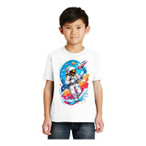 Camisa Camiseta Infantil Astronauto
