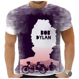 Camisa Camiseta Personalizada Rock Folk Pop Bob Dylan 7