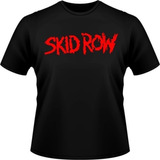 Camisa Camiseta Skid Row Banda Rock Masculino Manga Curta