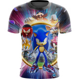 Camisa Camiseta Sonic Trajes