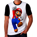 Camisa Camiseta Super Mario Bros World Jogos Envio Hoje 03