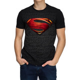 Camisa Camiseta Superman Preta