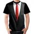 Camisa Camiseta Terno Gravata Blaser Fake Esporte Chic
