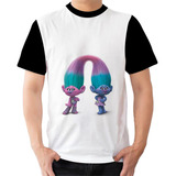 Camisa Camiseta Trolls Cetim
