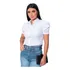 Camisa Camisete Feminina Social Manga Princesa Curta Lisa