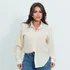 Camisa Camisete Social Feminina Manga Longa Oversized