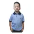 Camisa Casual Jeans Masculina Infantil Manga Curta .