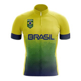 Camisa Ciclismo Brasil Unissex