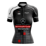 Camisa Ciclismo Feminina Mercedes