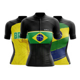 Camisa Ciclismo Feminino Brasil