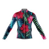 Camisa Ciclismo Floral Tropical