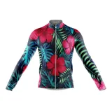 Camisa Ciclismo Floral Tropical