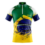 Camisa Ciclismo Masculina Brasil