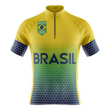 Camisa Ciclismo Masculina Brasil