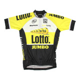 Camisa Ciclismo Refactor World Tour Lotto Jumbo Manga Curta