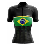 Camisa Ciclismo Roupa Feminina Flor Manga Curta Way Mtb