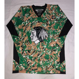 Camisa Comemorativa Exército Pixel Camo Chicago Blackhawks