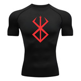Camisa Compressão Bersek Manga Curta Treino Academia Justa