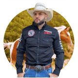 Camisa Country Masculina Comitiva Cavalgada Cowboy 120x Top