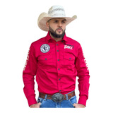 Camisa Country Masculina Cowboy Rodeio Vaquejada Manga Longa