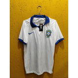 Camisa Da Seleção Brasileira De Futebol Nike Branca Etiqueta