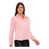 Camisa De Botap Feminina