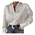 Camisa De Cetim Branca E Preta Elegante Linda E Sofisticada