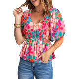 Camisa De Chiffon Elegante