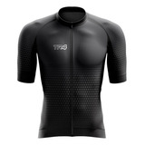 Camisa De Ciclismo Masculino Bike Black Premium Ziper Total