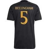 Camisa De Futebol Real Preta 2024 + Personalização Belling