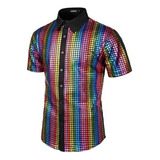 Camisa De Lantejoulas Cosplay
