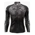 Camisa De Pesca Camuflada Cinza Proteção Uv50+ Manga Longa