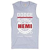 Camisa Dodge Powered By Hemi Muscle Licenciada Dodge Charger Challenger Masculina, Cinza, G