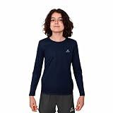 Camisa Dry Basic LS Muvin   Manga Longa   Infantil   Proteção Solar UV50   Camiseta Para Academia   Treino Funcional   Pilates   Yoga   Corrida   Ginástica   Fitness   Caminhada   Secagem Rápida  12  Azul Marinho 