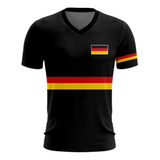 Camisa Dry Fit Alemanha Masculina Plus Size Futebol G6 G7