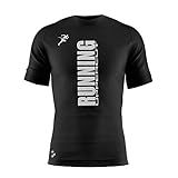 Camisa Dry Fit Uppercut Corrida Life Adulto Unissex, Preta E Branca, Gg