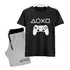 Camisa E Bermuda Meninos Conjunto Infantil Video Game