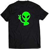 Camisa E.t Alien Alienígena Camiseta Extra-terrestre Cor:preto;tamanho:p