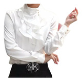 Camisa Feminina Blusa Babado