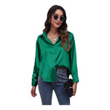 Camisa Feminina Cetim Imitacao