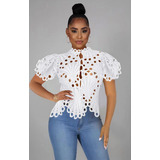 Camisa Feminina Chiffon Estampada
