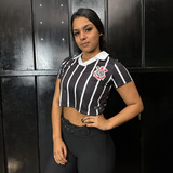 Camisa Feminina Corinthians Cropped
